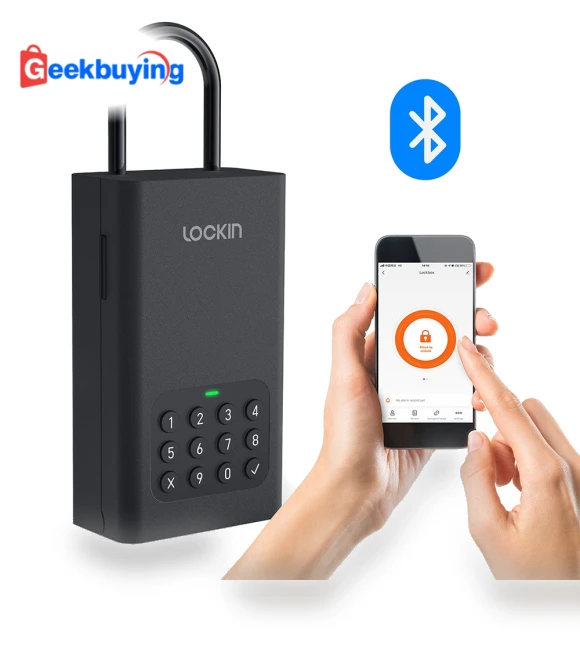 Smart Lockbox with Bluetooth & PIN Code Unlock — Security Locks, Lockin