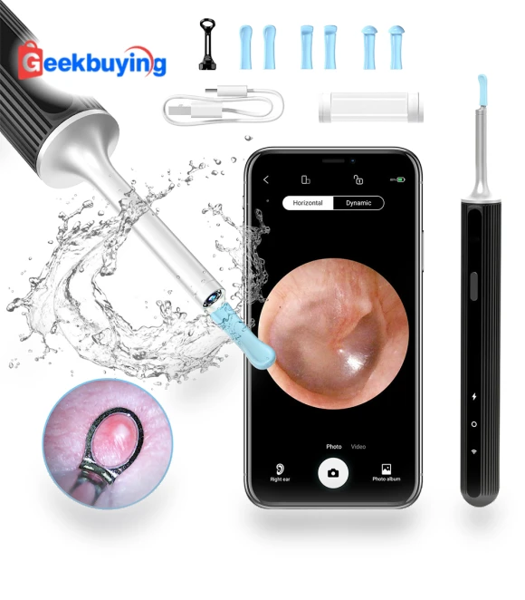 Smart Visual Ear Cleaner with HD Camera and WiFi — Facial Steamers, SUNUO