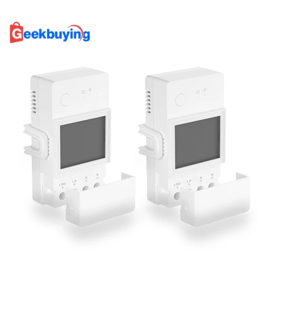 Smart Power Meter Switch with LCD Screen and App Control — Smart Home Hubs & Controllers, Sonoff