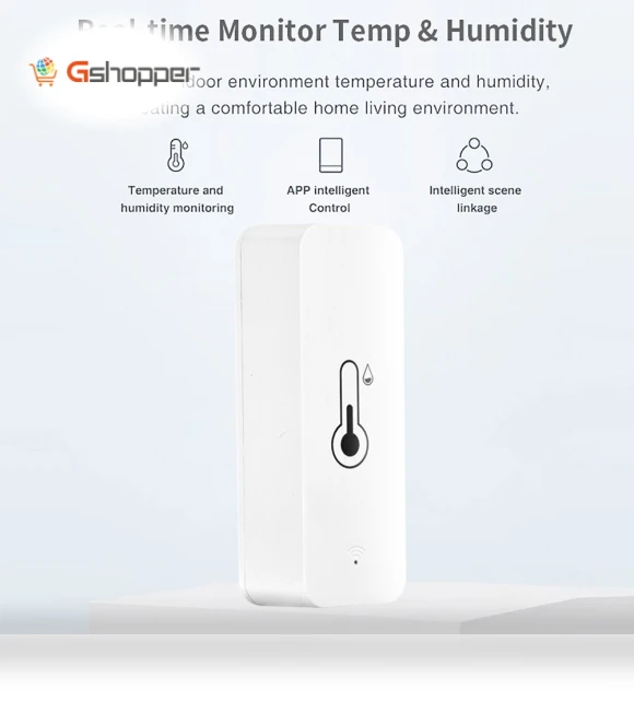 Smart WiFi Temperature and Humidity Detector — Home Climate Control, Tuya