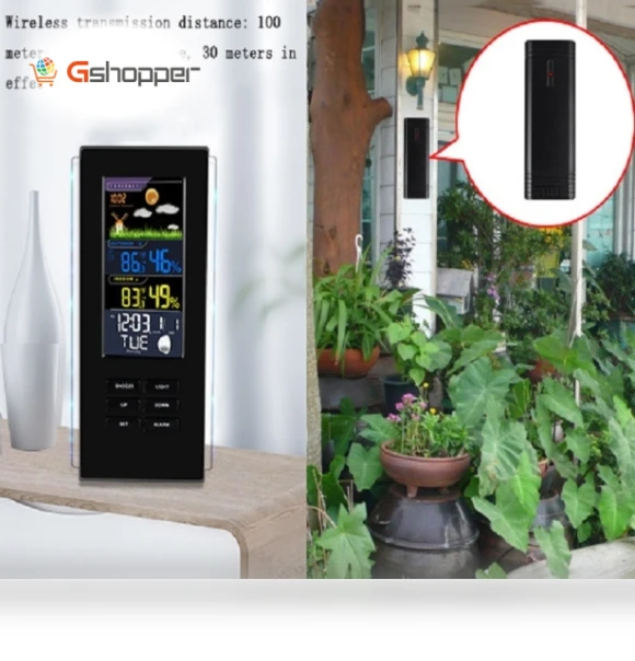 Digital Weather Station with Indoor Outdoor Temperature Monitor — Thermostats