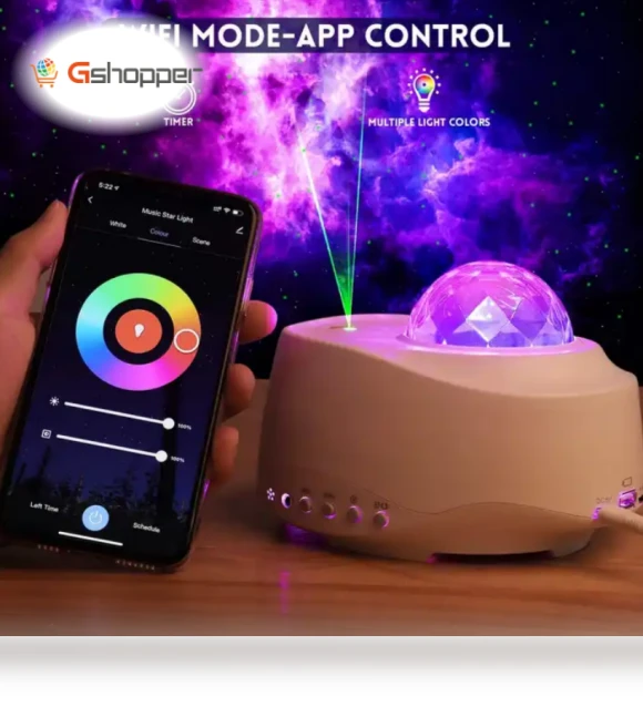 Smart WiFi Galaxy Projector with Nebula Star Effects — Projectors