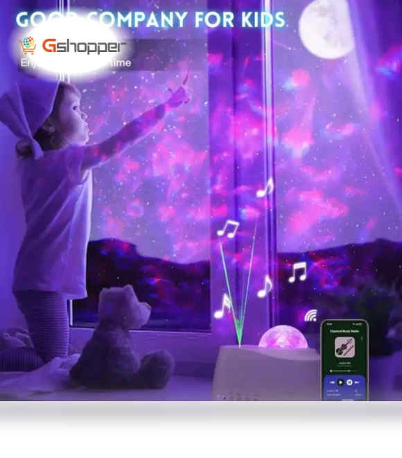 Smart WiFi Galaxy Projector with Nebula Star Effects — Projectors