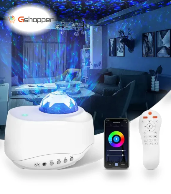 Smart WiFi Galaxy Projector with Nebula Star Effects — Projectors