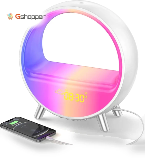 Sunset Wake-Up Light with Bluetooth Speaker — Alarms