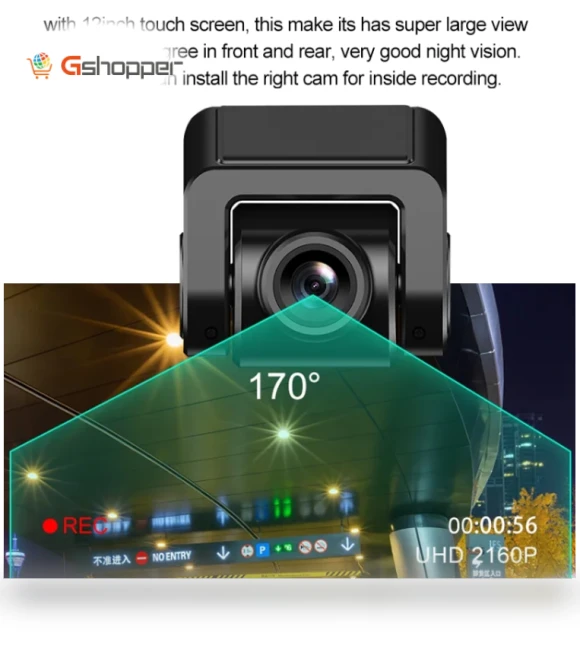 Triple Lens Car Dash Camera with 2.5K Display — Cameras