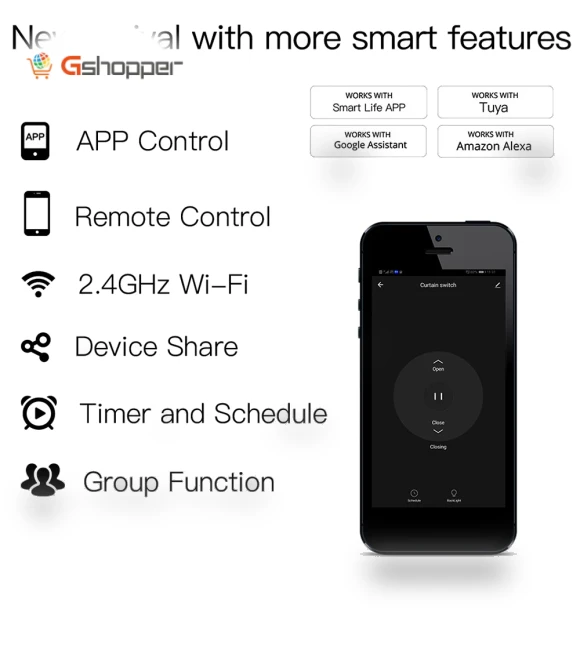 WiFi Intelligent Curtain Switch Module — Automation Devices