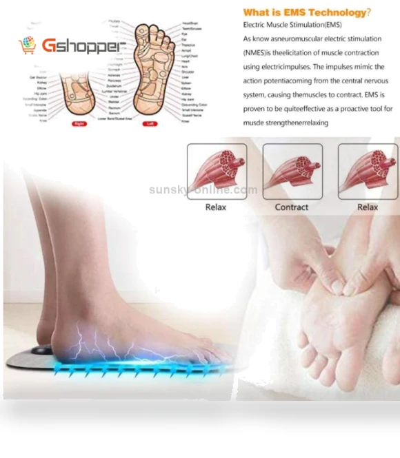 Intelligent Foot Massage Pad with EMS Microcurrent — Massage Devices