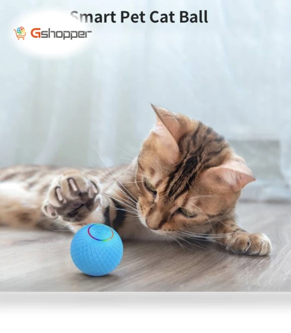 Smart Pet Cat Toy Ball Luminous Yo-Yo Remote Control — Cat Playthings, C2