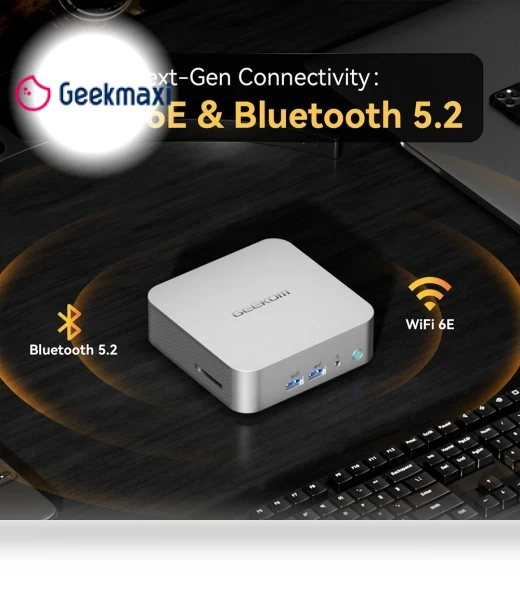 A8 AI Mini PC with Ryzen 7 8845HS — Desktops by GEEKOM