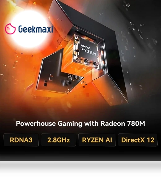 A8 AI Mini PC with Ryzen 7 8845HS — Desktops by GEEKOM