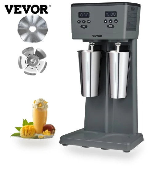 Double Head Commercial Milkshake Maker with 820ml Cups — Ovens by VEVOR