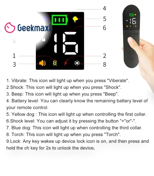 Intelligent Dog Training Device with Two-Color Light — Trackers