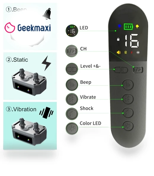 Intelligent Dog Training Device with Two-Color Light — Trackers