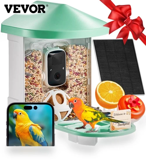 Smart Bird Feeder with 2K Camera — Feeders by VEVOR