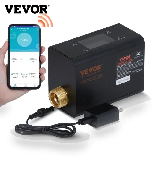 Smart Water Monitor with Automatic Shutoff — Alarms by VEVOR