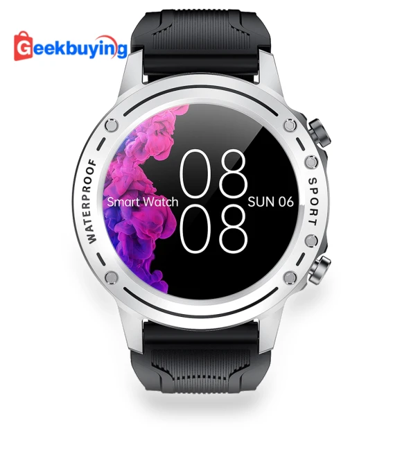 1.28" Smart Watch with Health Monitoring & Bluetooth Calling - Silver — Smartwatches and Fitness Trackers