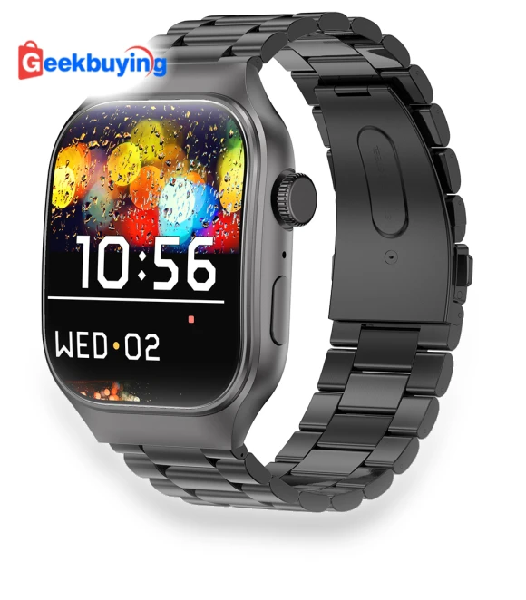 2.01-inch Curved Touch Screen Smartwatch with Bluetooth Calling — Smartwatches and Fitness Trackers