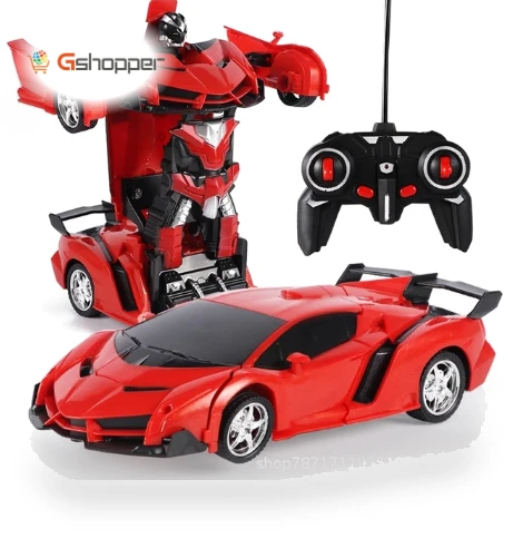 2-in-1 Remote Control Transforming Car Robot — Entertainment Robots