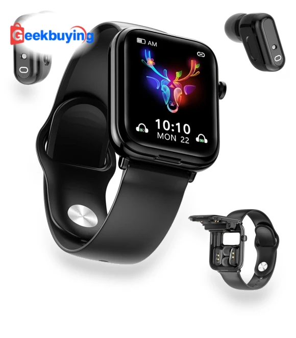 2-in-1 Smart Watch with Wireless Earbuds — Smart Clothing