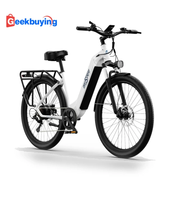 27.5" Electric Mountain Bike with Torque Sensor - White — Bikes by Onesport