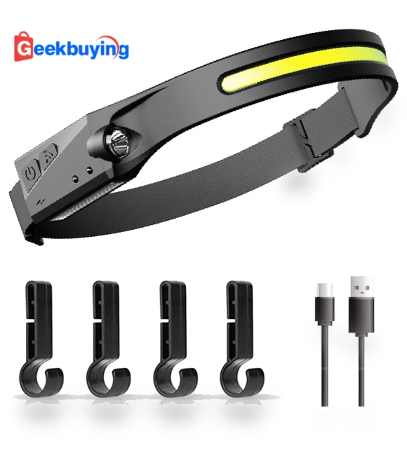 270° Wide Beam LED Headlamp with Motion Sensor — Headlamps