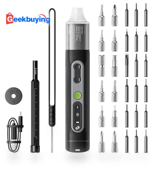 35-in-1 Electric Precision Screwdriver Set with LED — 3D Printing Tools by Hanboost