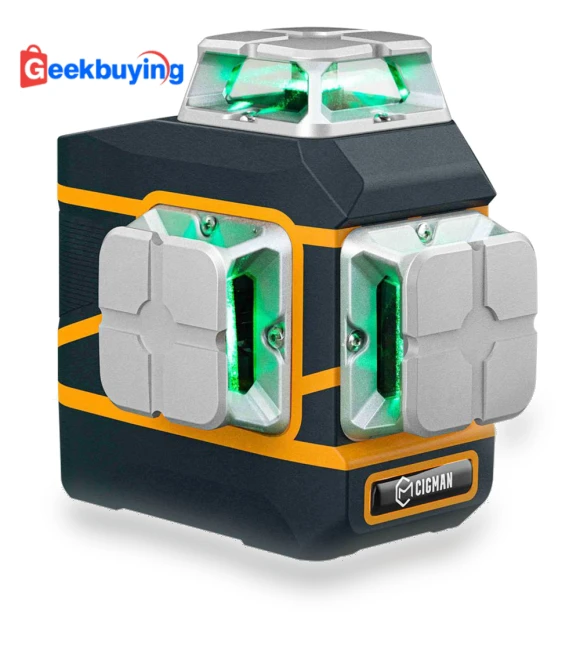 3x360° Self Leveling Green Cross Line Laser Level — 3D Printing Tools by CIGMAN