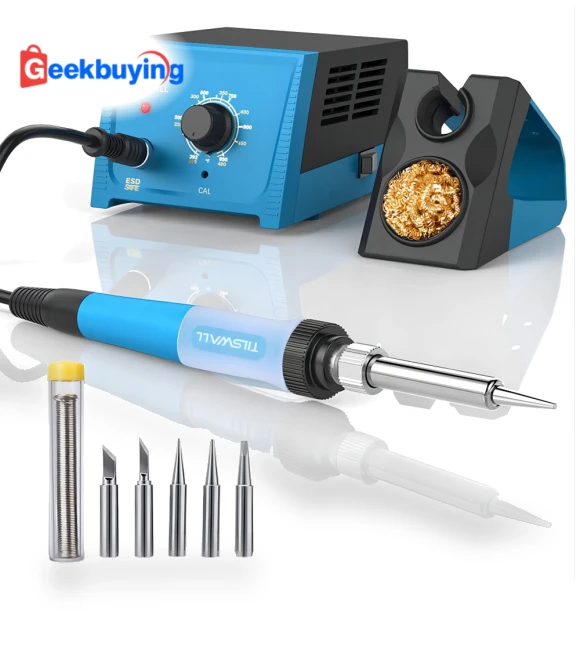 65W Soldering Iron Station with 5 Tips — 3D Printing Tools by Tilswall