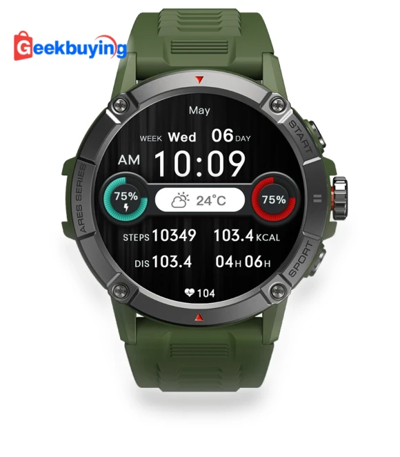 Ares 3 Smartwatch - Green — Smartwatches and Fitness Trackers by Zeblaze