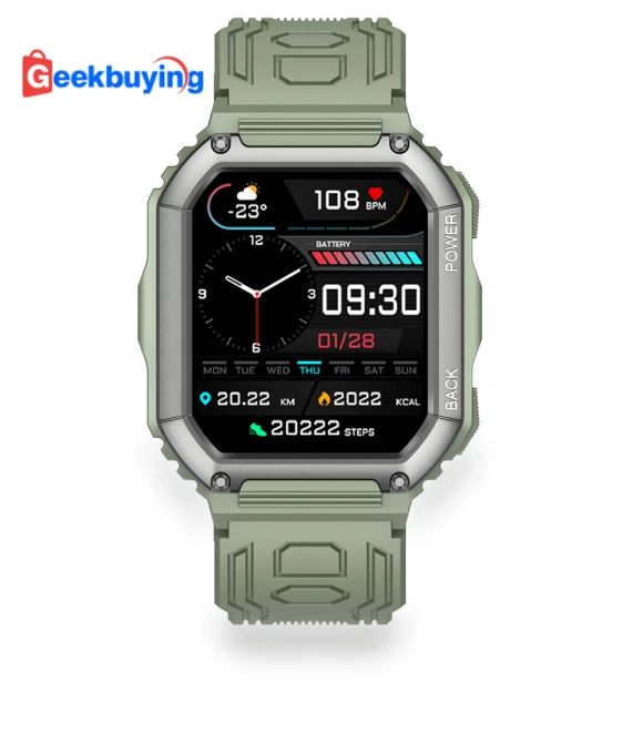 C20S Smartwatch 1.8" with GPS & Health Monitoring — Smartwatches and Fitness Trackers by Senbono