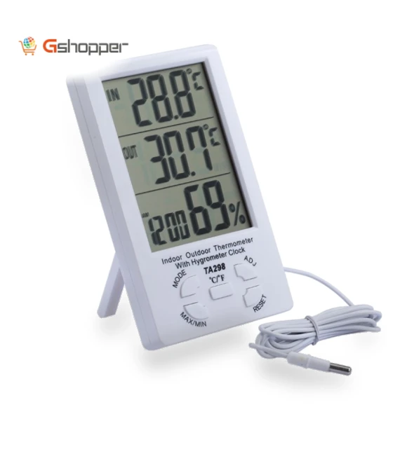 Digital LCD Humidity & Temperature Monitor — Humidifiers