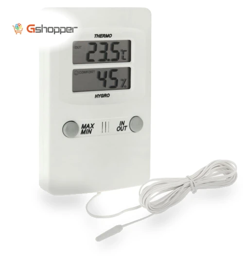 Digital LCD Indoor Outdoor Weather Station — Thermostats