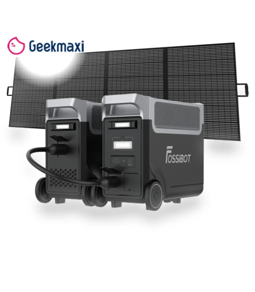 F3600 Pro Portable Power Station with Extra Battery & Solar Panel Kit — Portable Power Stations by FOSSiBOT