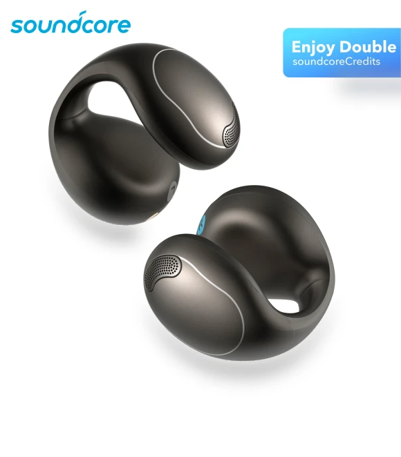 Flexible and Comfortable Clip-On Earbuds — Headphones by Soundcore