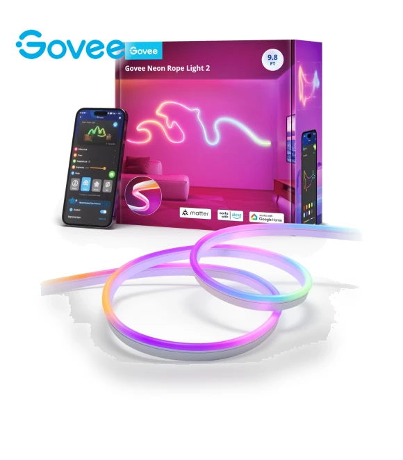 Neon Rope Light 2, 3m — Smart TV Light Bars by Govee