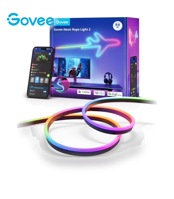 Neon Rope Light 2, 3m — Smart TV Light Bars by Govee