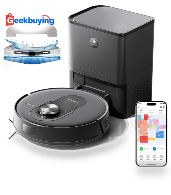 Q8 Max Robot Vacuum and Mop Combo with Self-emptying Station — Cleaning by Proscenic