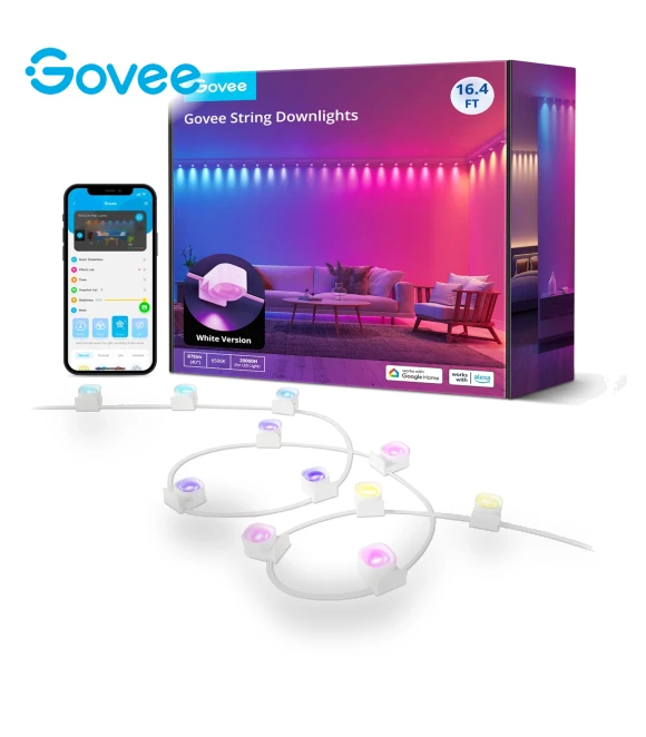 RGBIC String Downlights 5m — Smart TV Light Bars by Govee