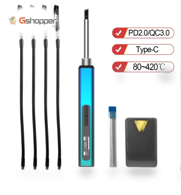 Smart Electric Soldering Iron 65W with PID Temperature Control — 3D Printing Tools