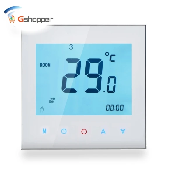 Smart WiFi LCD Thermostat with Floor Sensor — Thermostats by BHT