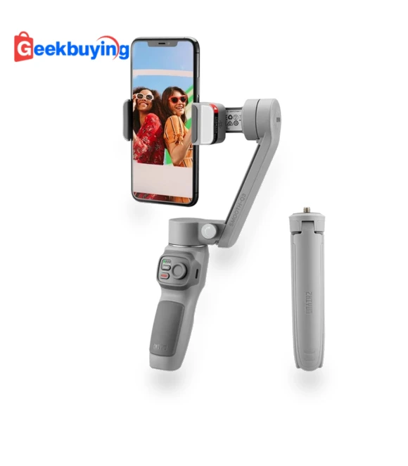 Smooth Q3 3-Axis Smartphone Gimbal Stabilizer with LED Fill Light — Accessories by Zhiyun