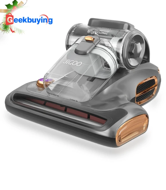 T600 Dual-Cup Smart Bed Vacuum Cleaner with UV Light — Cleaning by JIGOO