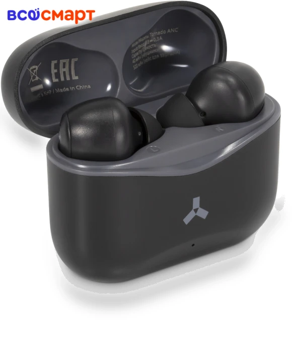 Tornado ANC Wireless Earbuds Black — Headphones by Accesstyle