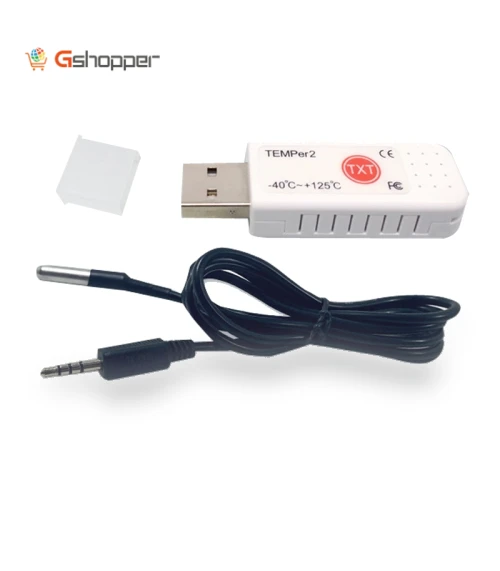 USB Temperature Sensor with Waterproof Probe — Thermostats by TEMPer