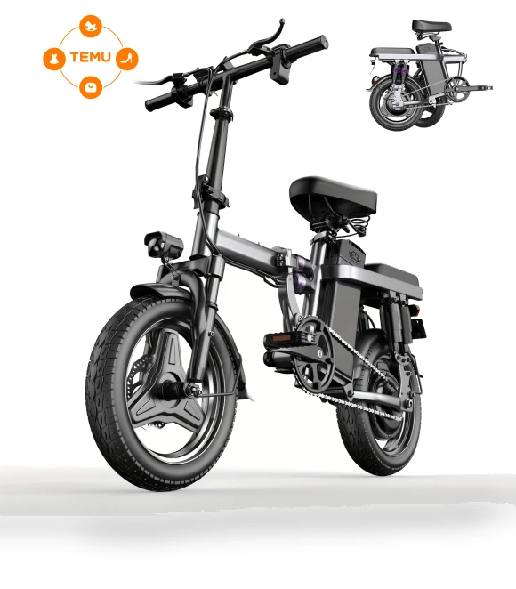 14" Folding Electric Bike with 500W Motor — Bikes