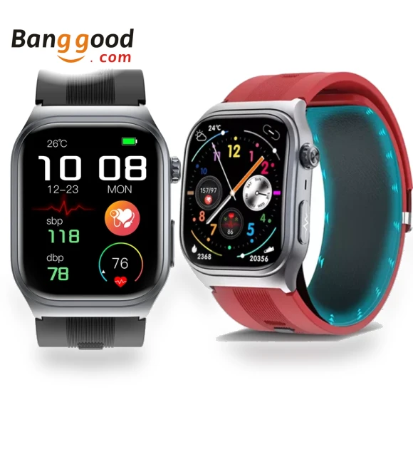 2.06" AMOLED Smart Watch with Blood Pressure & ECG — Smartwatches and Fitness Trackers