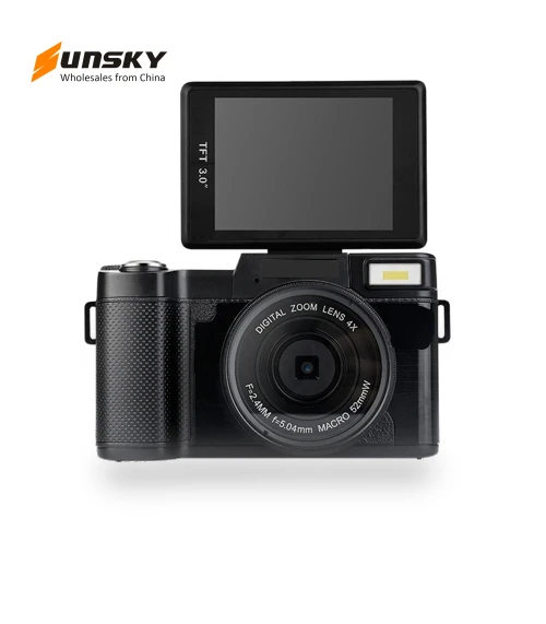 2.7K Digital Vlog Camera with 3-inch Flip Screen — Accessories by R2