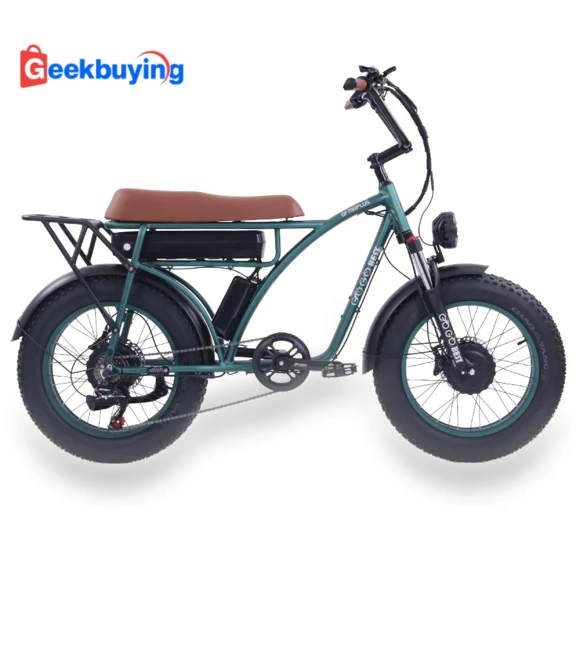 20" Fat Tire Electric Retro Bike with Dual 1000W Motors — Bikes by GOGOBEST