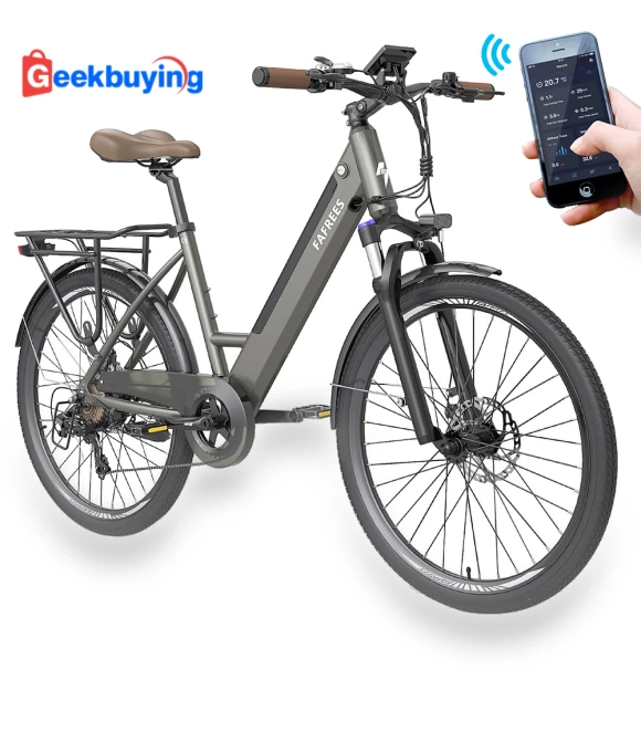 26" Step-through City Electric Bicycle — Bikes by Fafrees